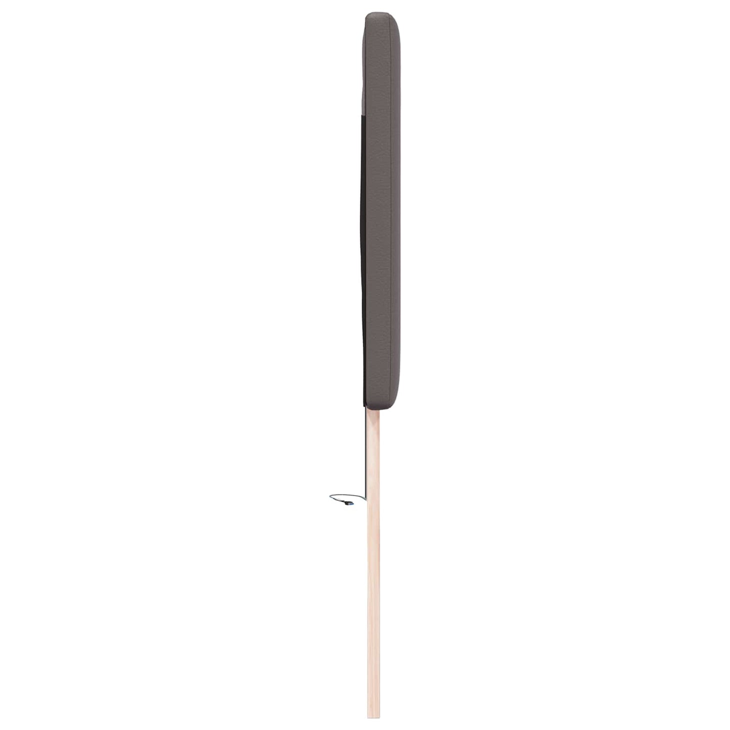 LED ágytámla Szürke 180 cm Műbőr