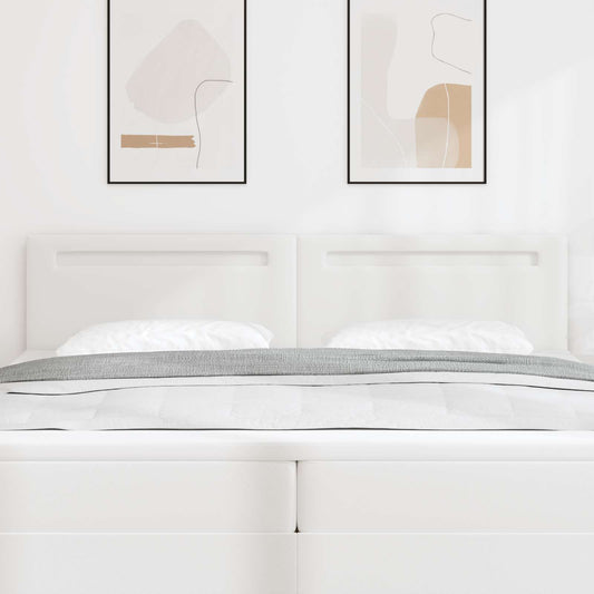 LED ágytámla Fehér 200 cm Műbőr