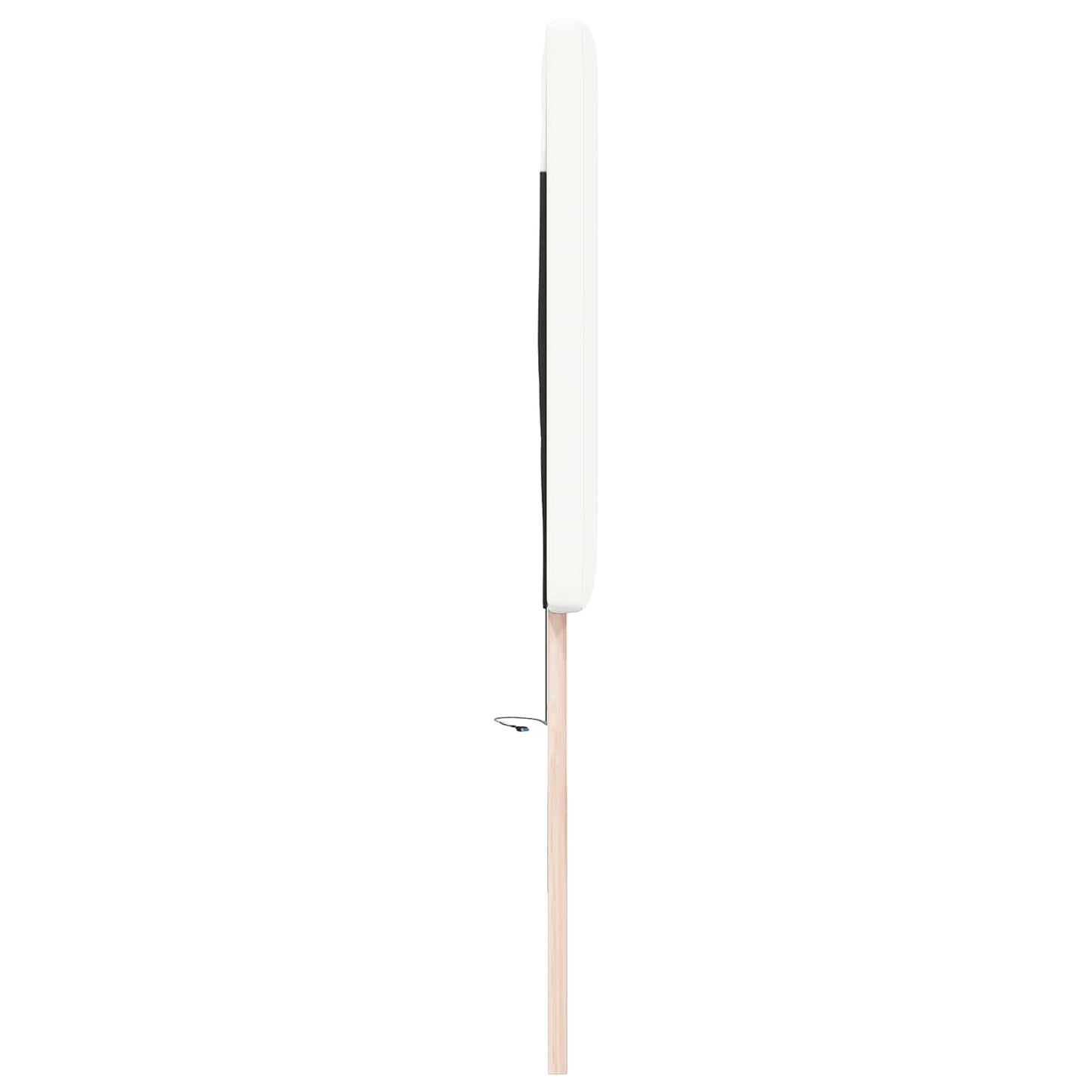 LED ágytámla Fehér 200 cm Műbőr