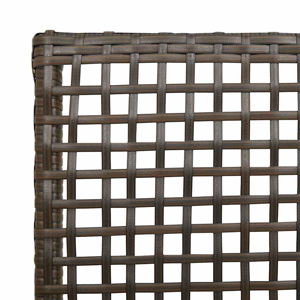 Kerti Szék párnával 2 pcs Barna 55 x 53 x 85 cm polirattan