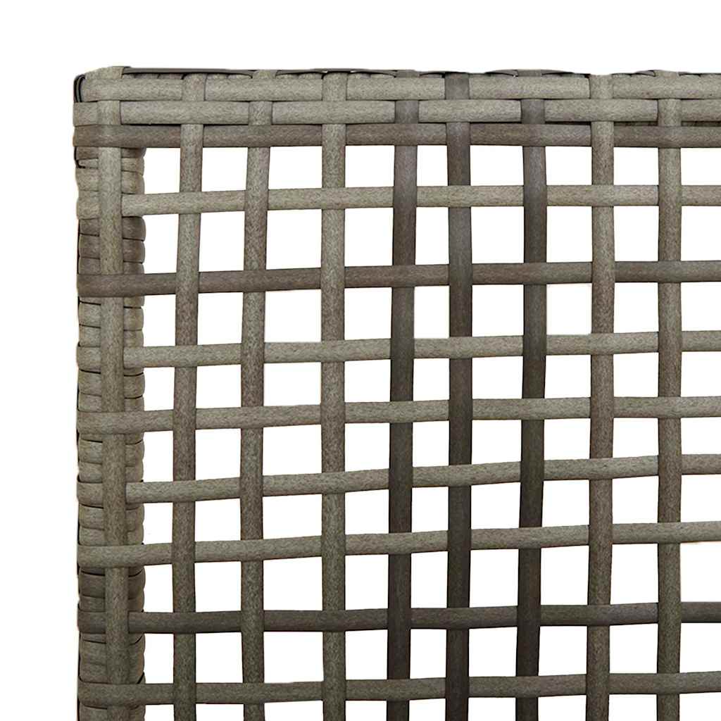 Kerti Szék párnával 2 pcs Szürke 55 x 53 x 85 cm polirattan