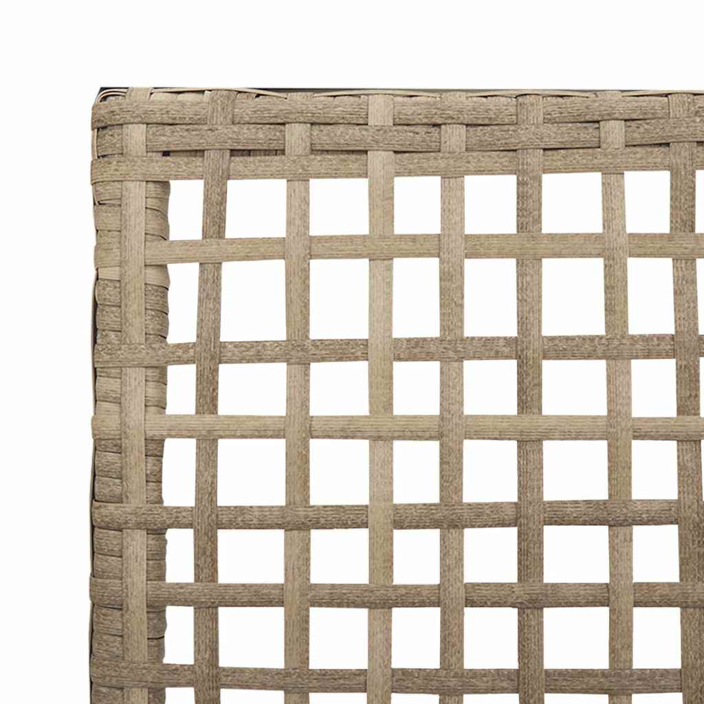 Kerti Szék párnával 2 pcs Bézs 55 x 53 x 85 cm polirattan