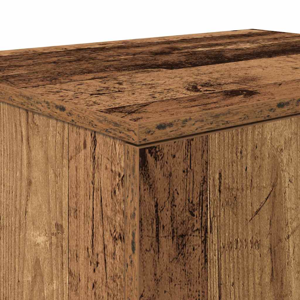 Tárolószekrény 2 db Öreg fa 118 x 41 x 40 cm Szerelt Fa