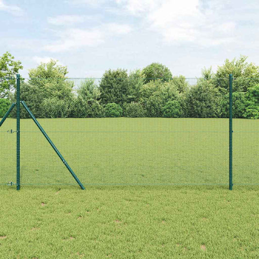 Hegesztett Drótháló Kerítés 2500 x 140 cm Zöld