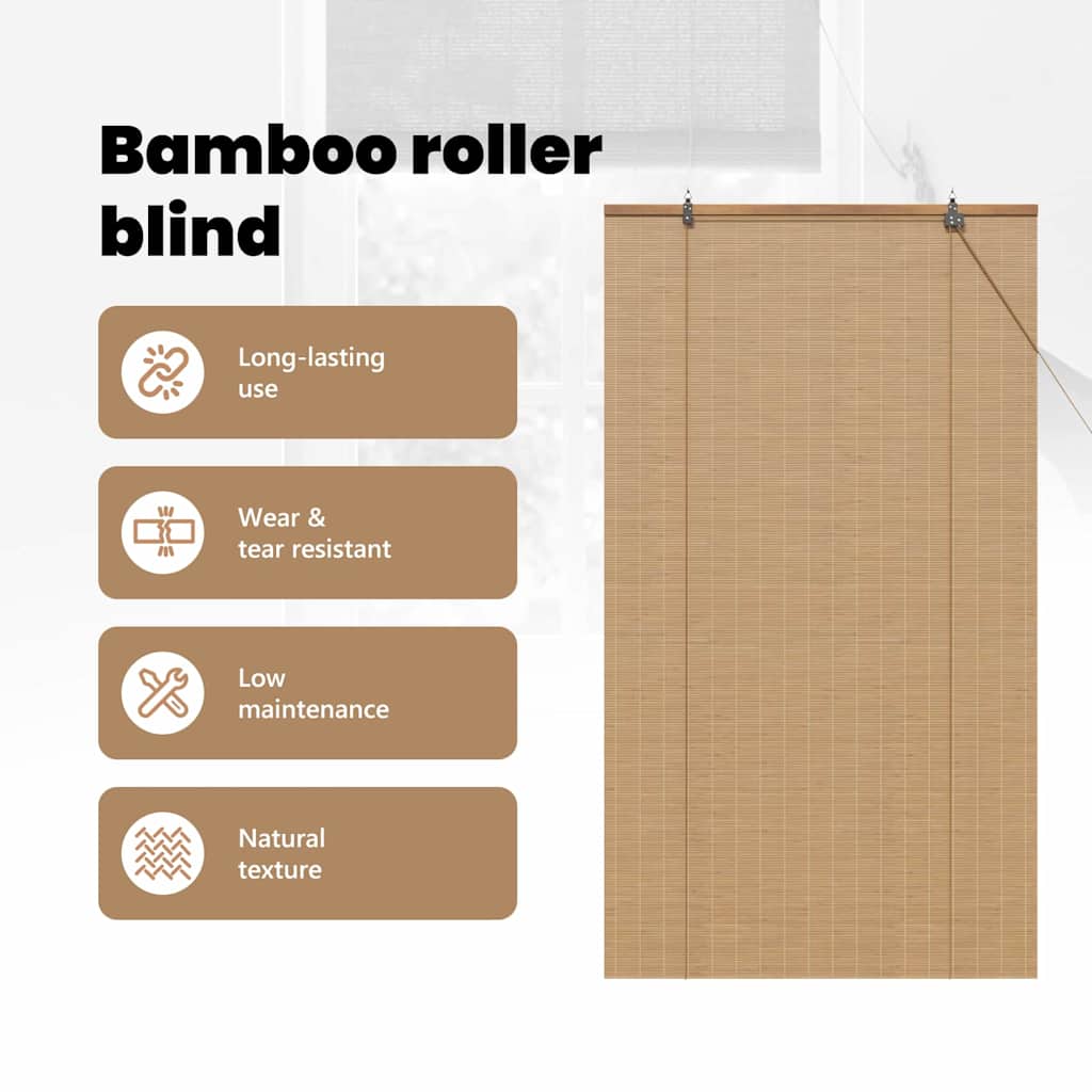 Roletta Barna 90 x 160 cm Bambusz
