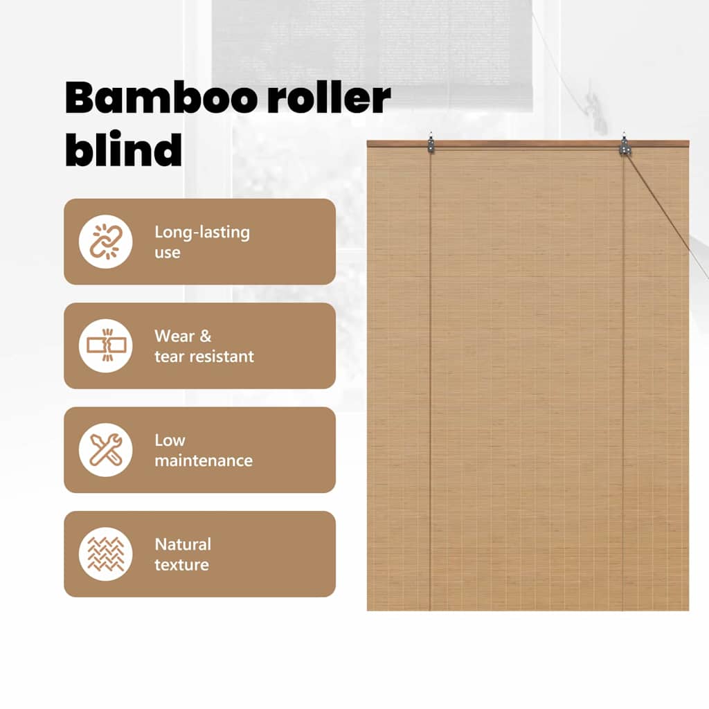 Roletta Barna 100 x 160 cm Bambusz