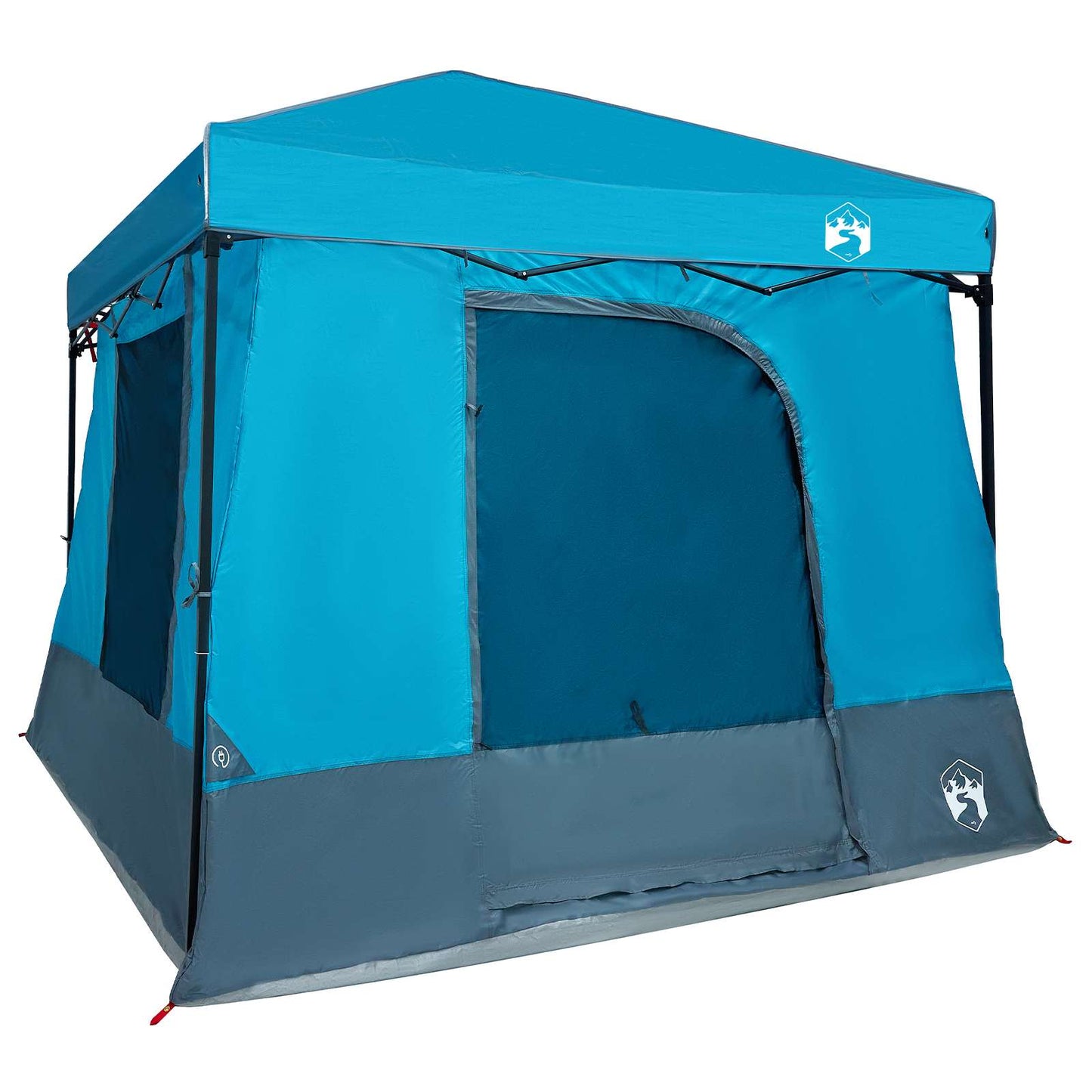 Kemping sátor szett tetővel 2 pcs Kék Taffeta és Szövet