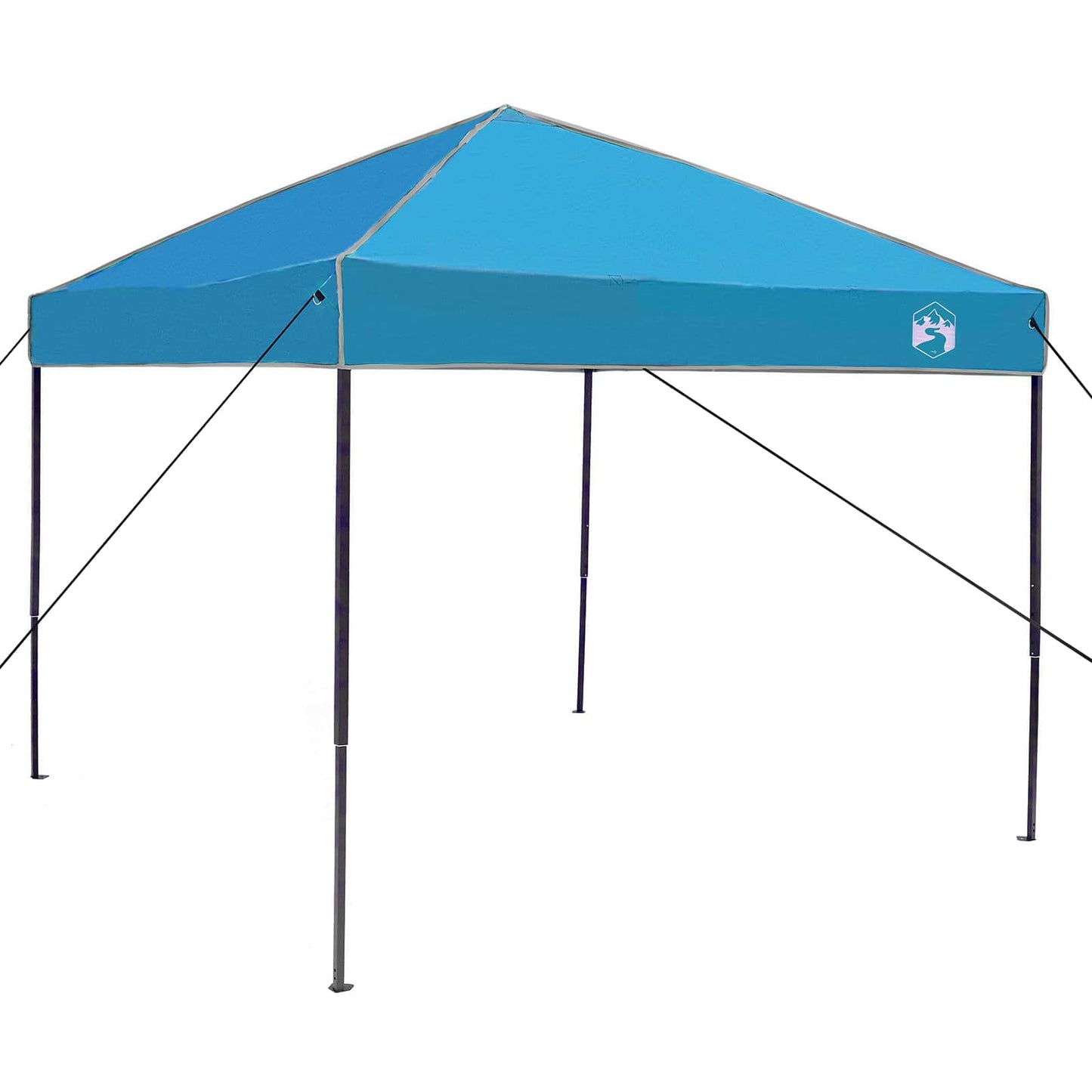 Kemping sátor szett tetővel 2 pcs Kék Taffeta és Szövet