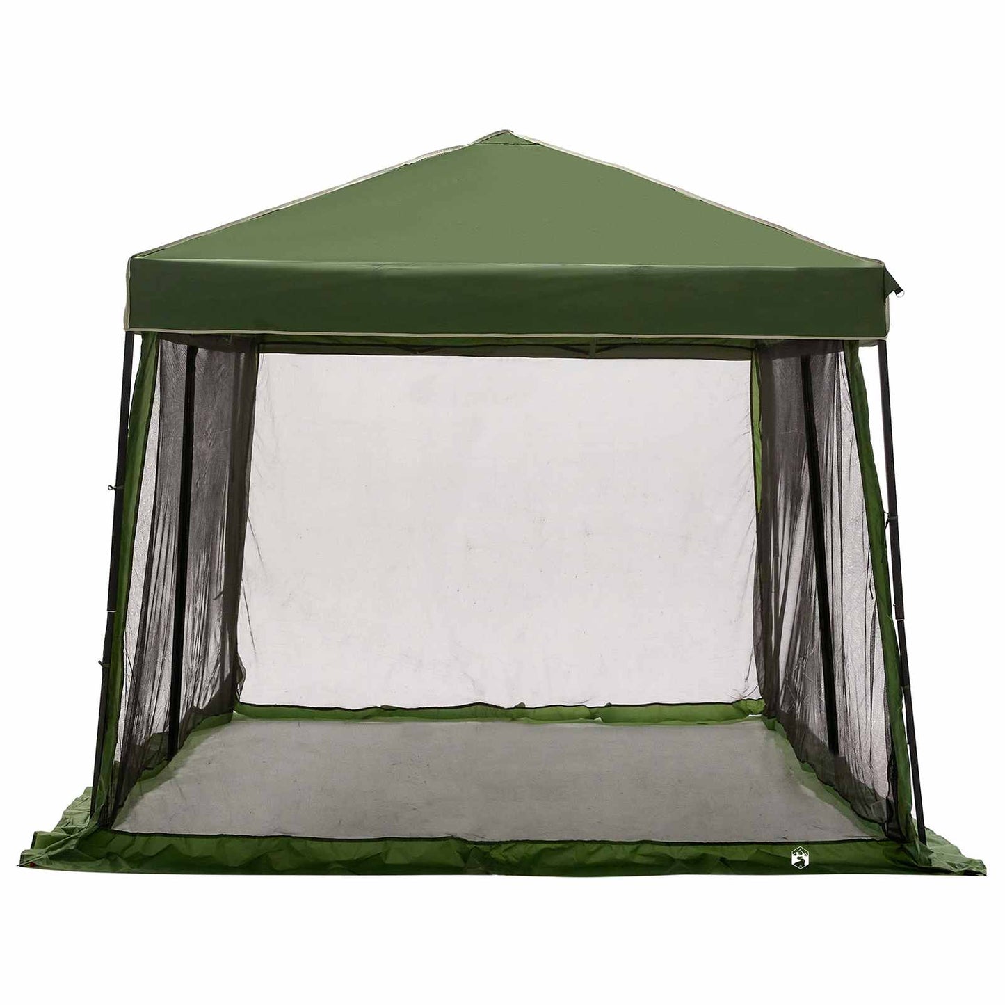 Kemping sátor szett 2 db 6 személyes Zöld Taffeta és Szövet