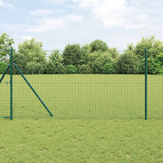 Európai Kerítés 1 x 10 m PVC-bevonatú vas Zöld