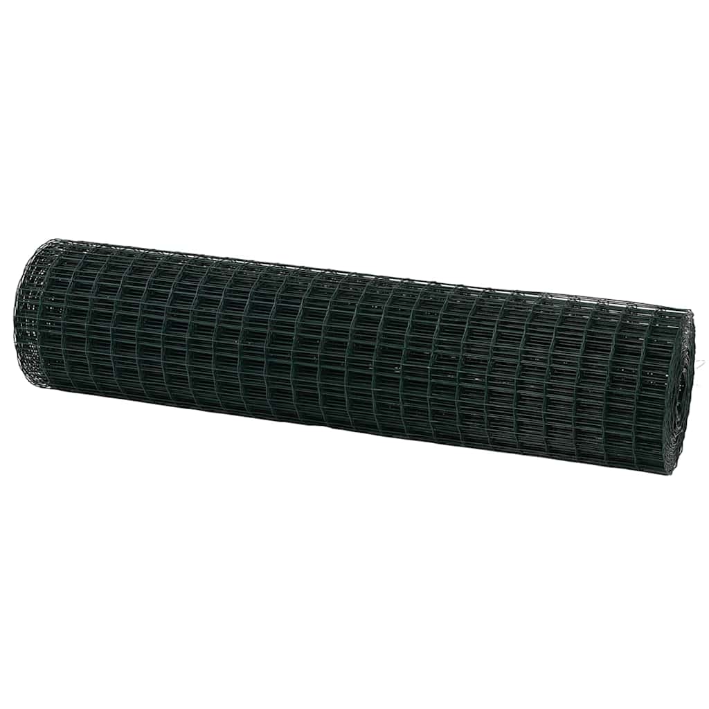 Európai Kerítés Zöld 1,2 x 10 m PVC-bevonatú vas