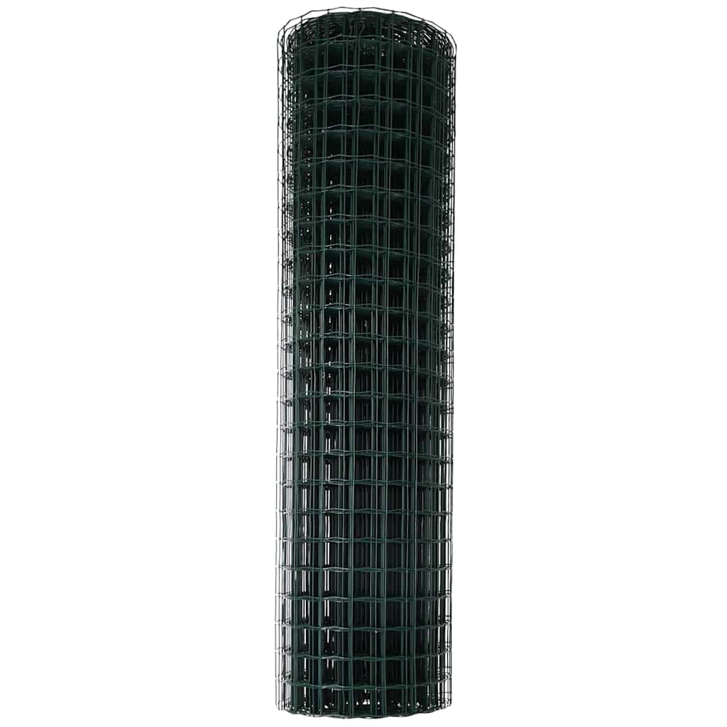 Európai Kerítés Zöld 1,4 x 10 m PVC-bevonatú vas
