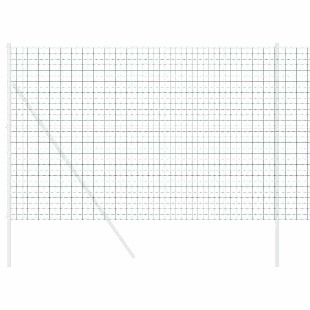 Európai Kerítés Zöld 1,5 x 10 m PVC-bevonatú vas