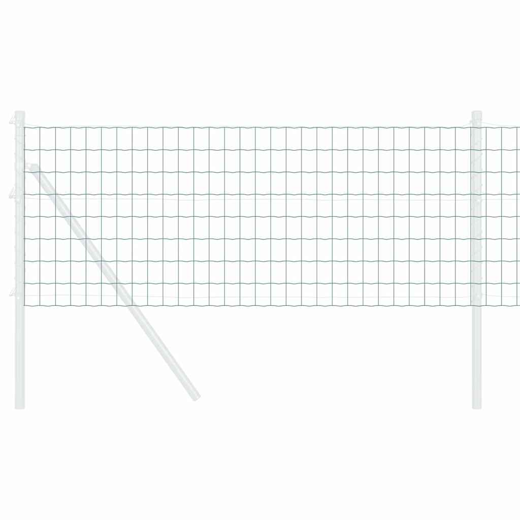 Európai Kerítés Zöld 0,4 x 10 m PVC-bevonatú vas