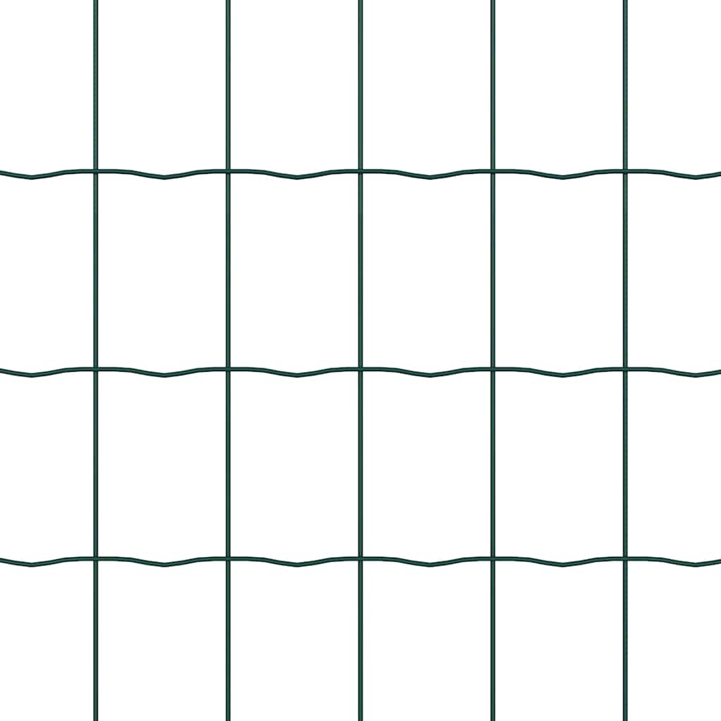 Európai Kerítés Zöld 0,6 x 10 m PVC-bevonatú vas