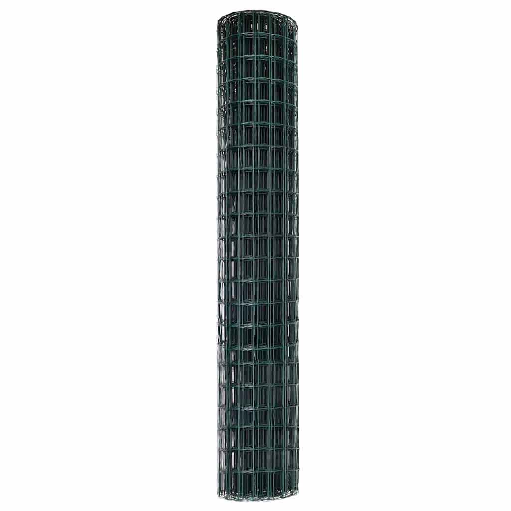 Európai Kerítés Zöld 1,6 x 10 m PVC-bevonatú vas