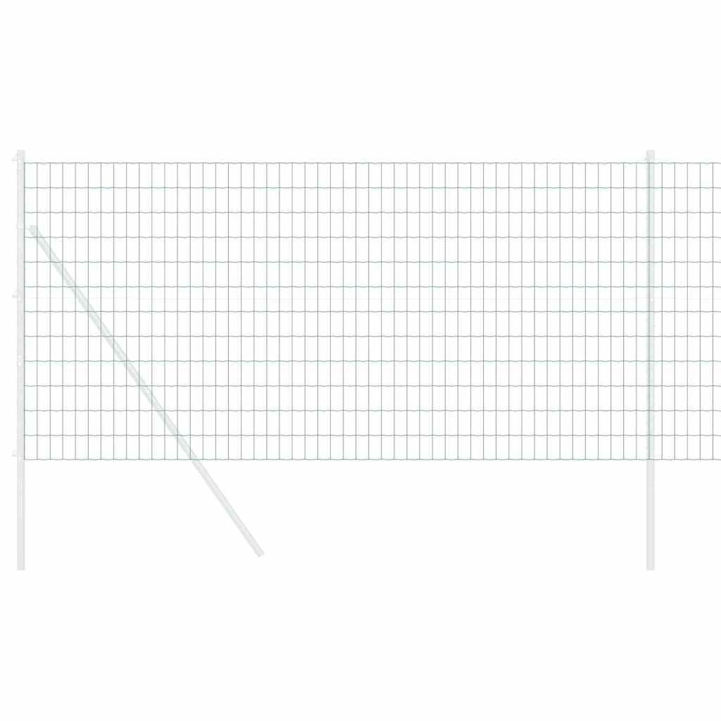 Európai Kerítés Zöld 1 x 10 m PVC-bevonatú vas
