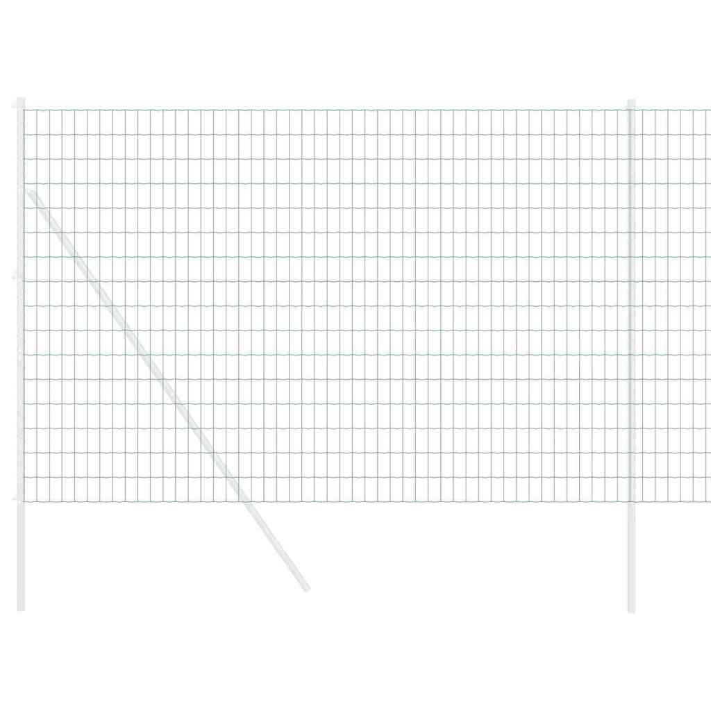 Európai Kerítés Zöld 1,5 x 10 m PVC-bevonatú vas