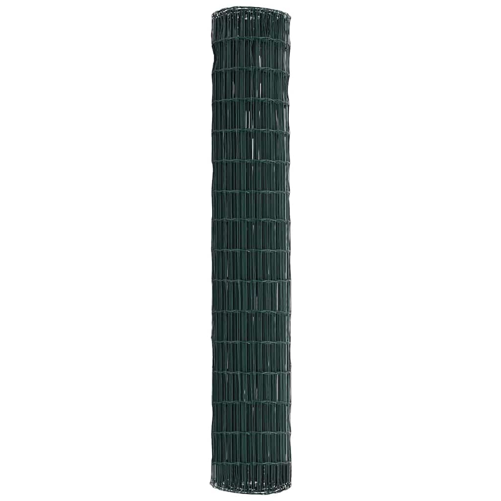 Európai Kerítés Zöld 1,6 x 10 m PVC-bevonatú vas