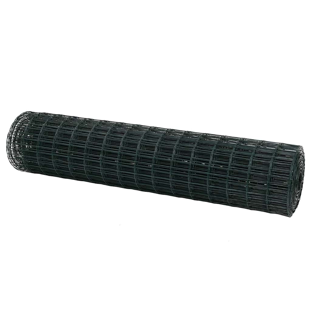 Európai Kerítés Zöld 1,2 x 10 m PVC-bevonatú vas