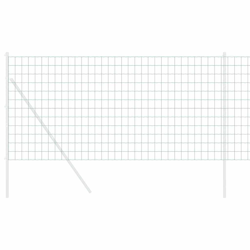 Európai Kerítés Zöld 1,2 x 10 m PVC-bevonatú vas