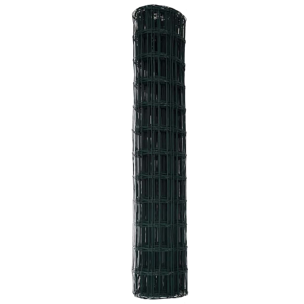 Európai Kerítés Zöld 1,4 x 10 m PVC-bevonatú vas