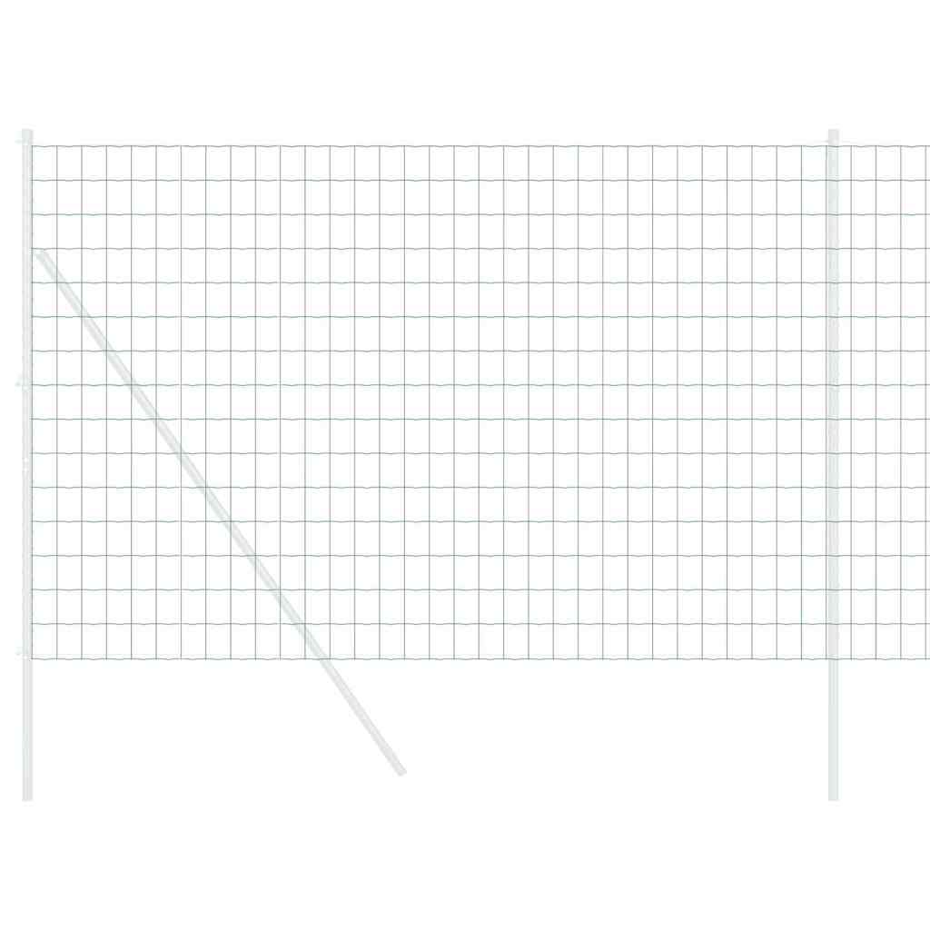 Európai Kerítés Zöld 1,5 x 10 m PVC-bevonatú vas
