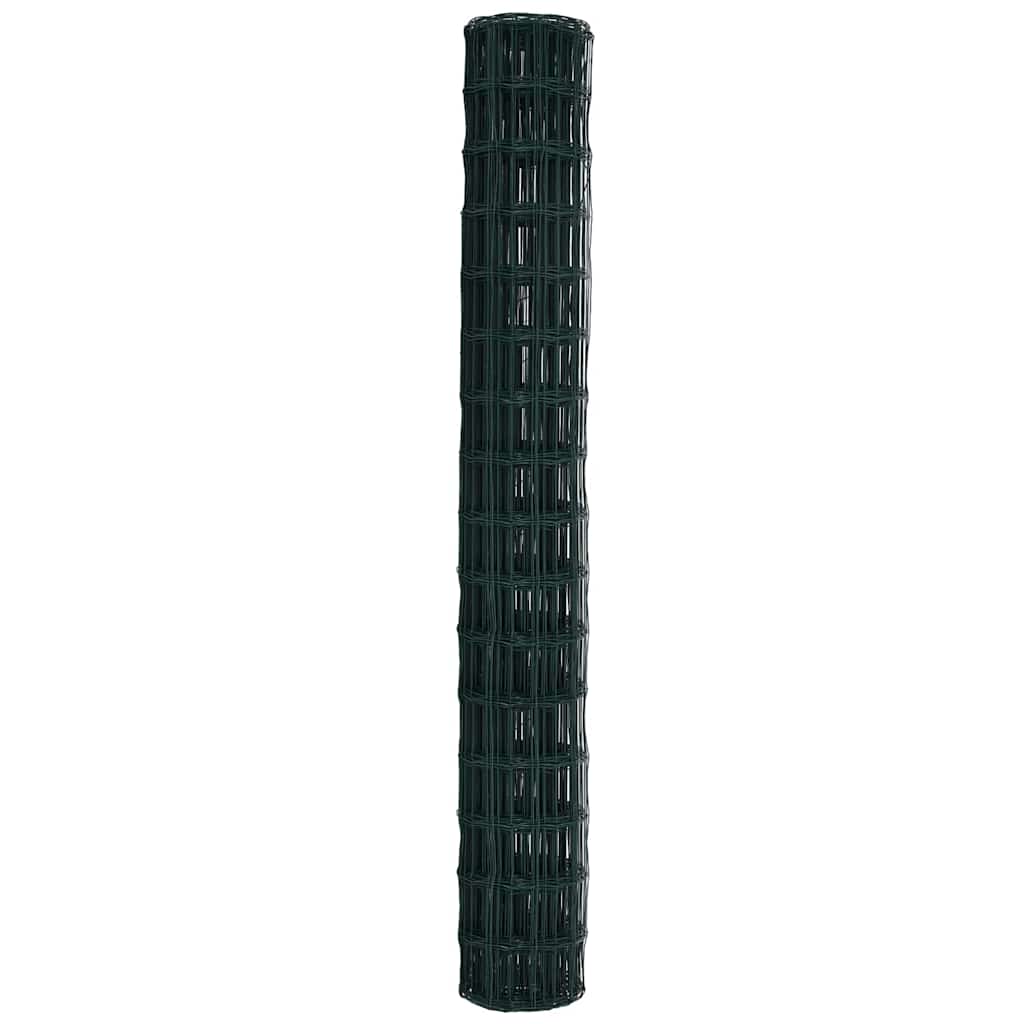 Európai Kerítés Zöld 1,6 x 10 m PVC-bevonatú vas