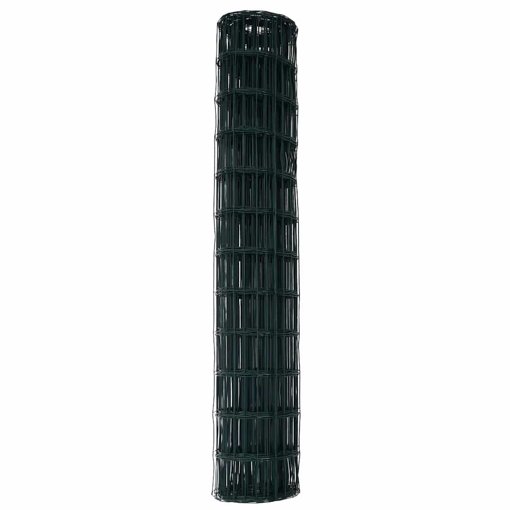 Európai Kerítés Zöld 1,4 x 10 m PVC-bevonatú vas
