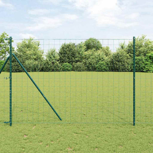 Európai Kerítés 1,6 x 10m PVC-bevonatú vas Zöld