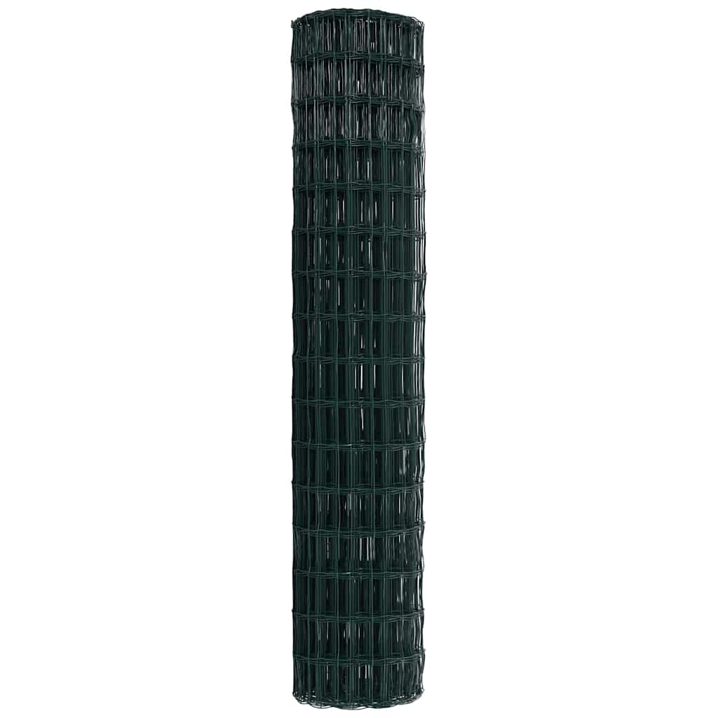 Európai Kerítés Zöld 1.6 x 10m PVC-bevonatú vas