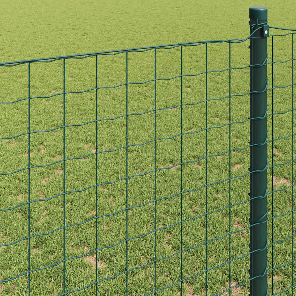 Európai Kerítés Zöld 1 x 25 m PVC-bevonatú vas