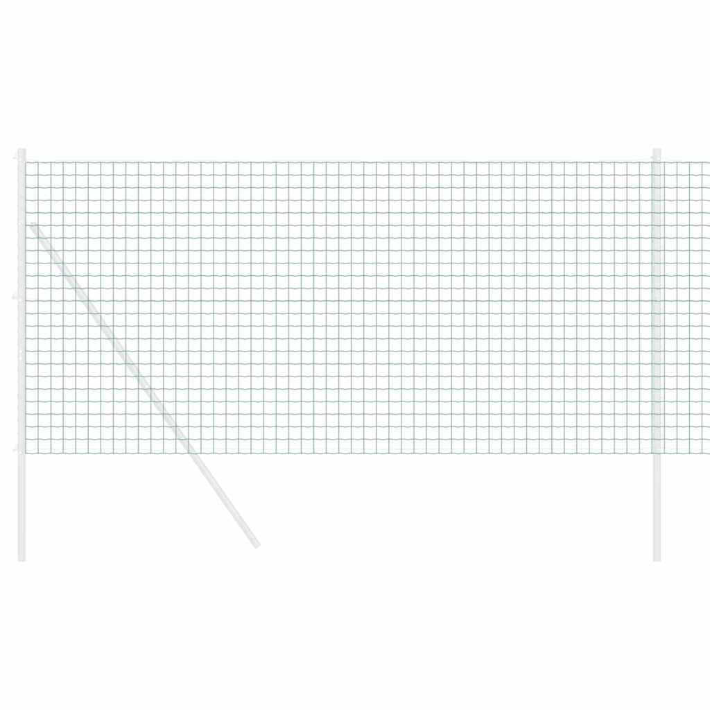 Európai Kerítés Zöld 1 x 25 m PVC-bevonatú vas