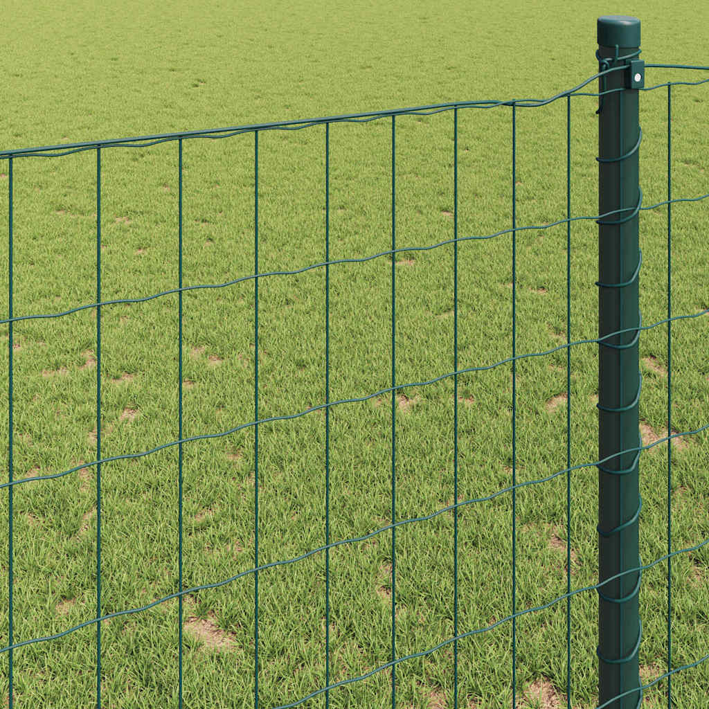 Európai Kerítés Zöld 0,4 x 25 m PVC-bevonatú vas
