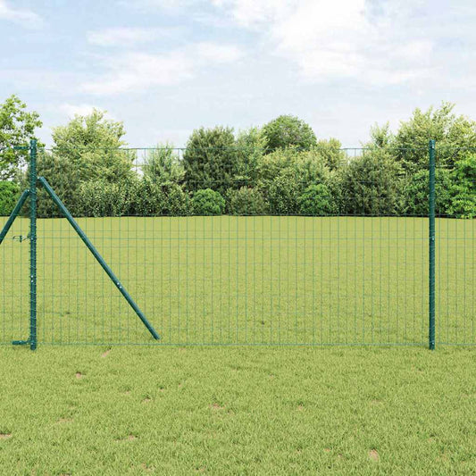 Európai Kerítés 1 x 25 m PVC-bevonatú vas Zöld