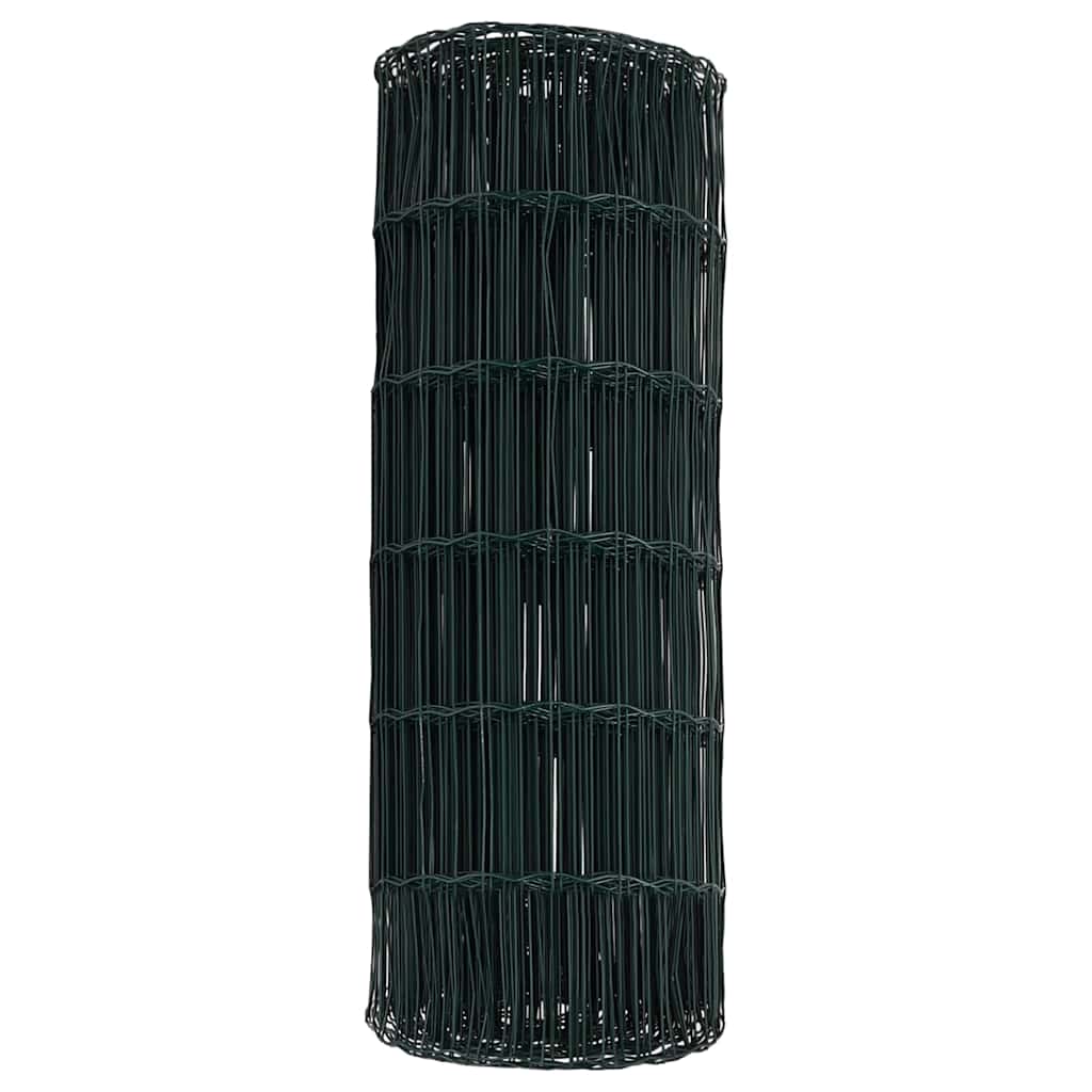 Európai Kerítés Zöld 0,6 x 25 m PVC-bevonatú vas
