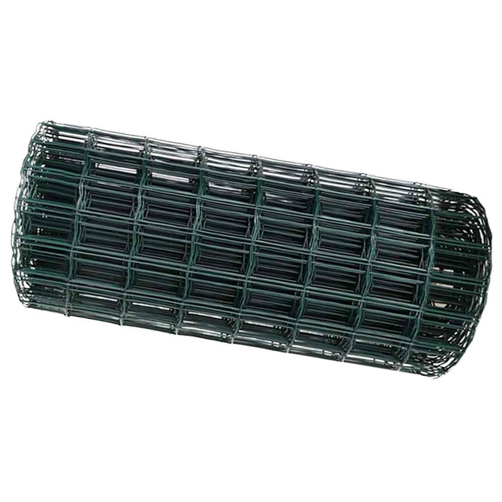 Európai Kerítés Zöld 0,4 x 50 m PVC-bevonatú vas