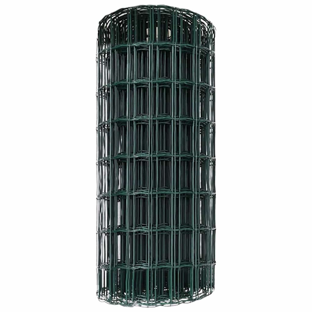 Európai Kerítés Zöld 0,4 x 50 m PVC-bevonatú vas