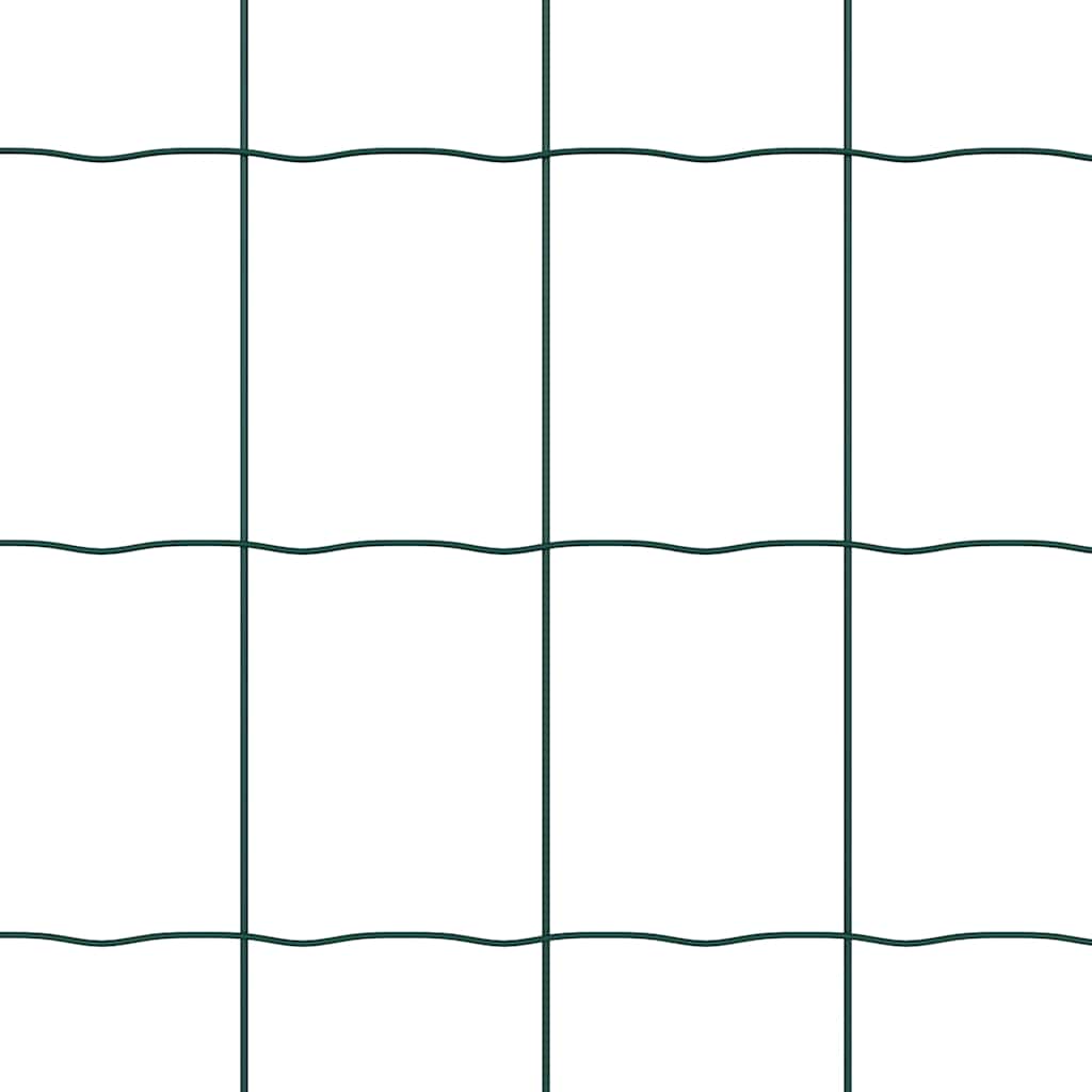 Európai Kerítés Zöld 0,6 x 50 m PVC-bevonatú vas