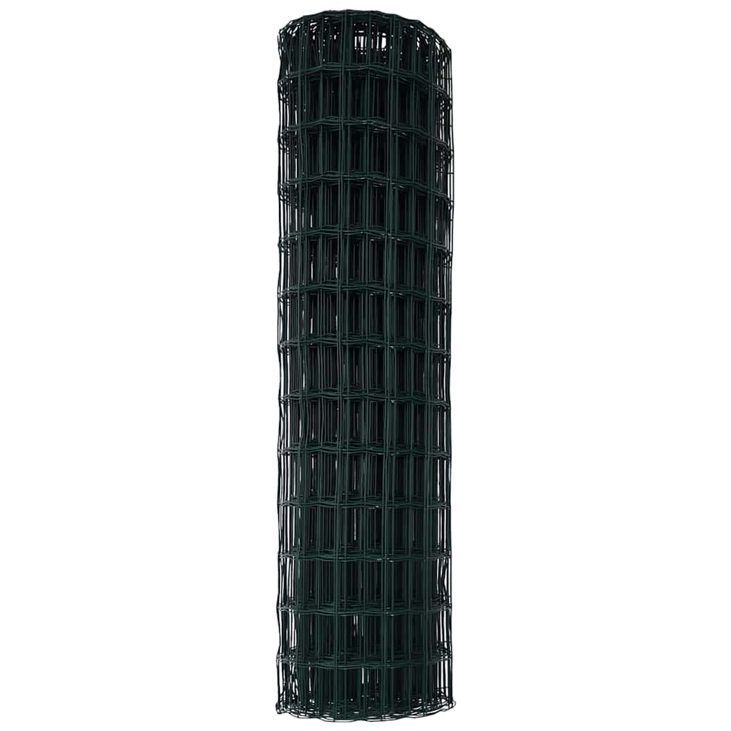 Európai Kerítés Zöld 1,4 x 10 m PVC-bevonatú vas