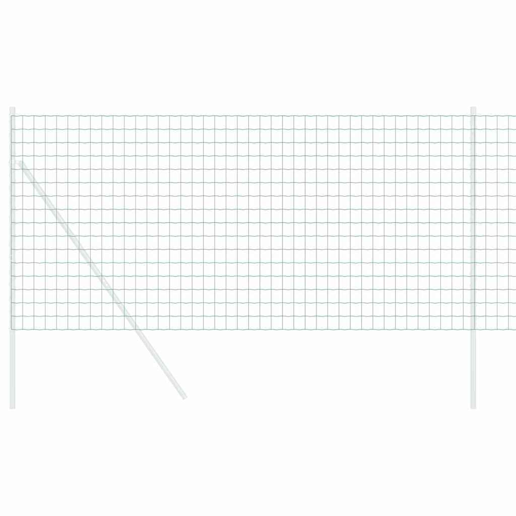 Európai Kerítés Zöld 1,4 x 10 m PVC-bevonatú vas