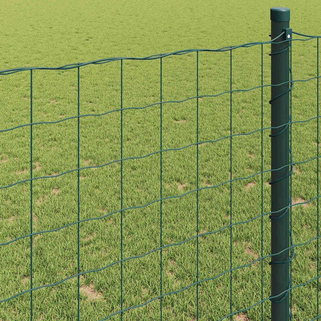 Európai Kerítés Zöld 0,4 x 50 m PVC-bevonatú vas