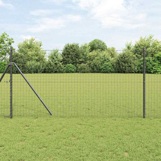 Európai Kerítés 1 x 10 m PVC-bevonatú vas Szürke