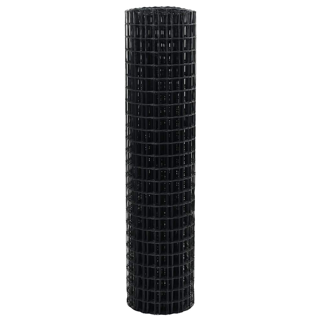 Európai Kerítés Szürke 1,4 x 10 m PVC-bevonatú vas