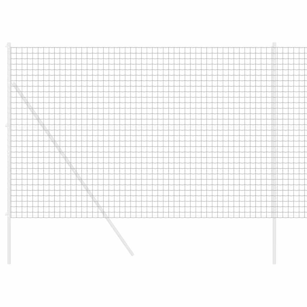 Európai Kerítés Szürke 1,5 x 10 m PVC-bevonatú vas