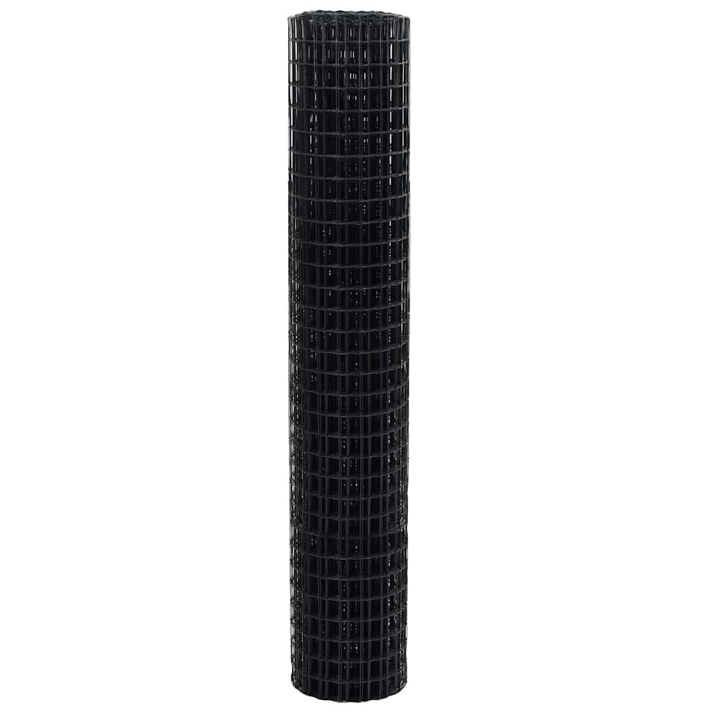 Európai Kerítés Szürke 1,6 x 10 m PVC-bevonatú vas