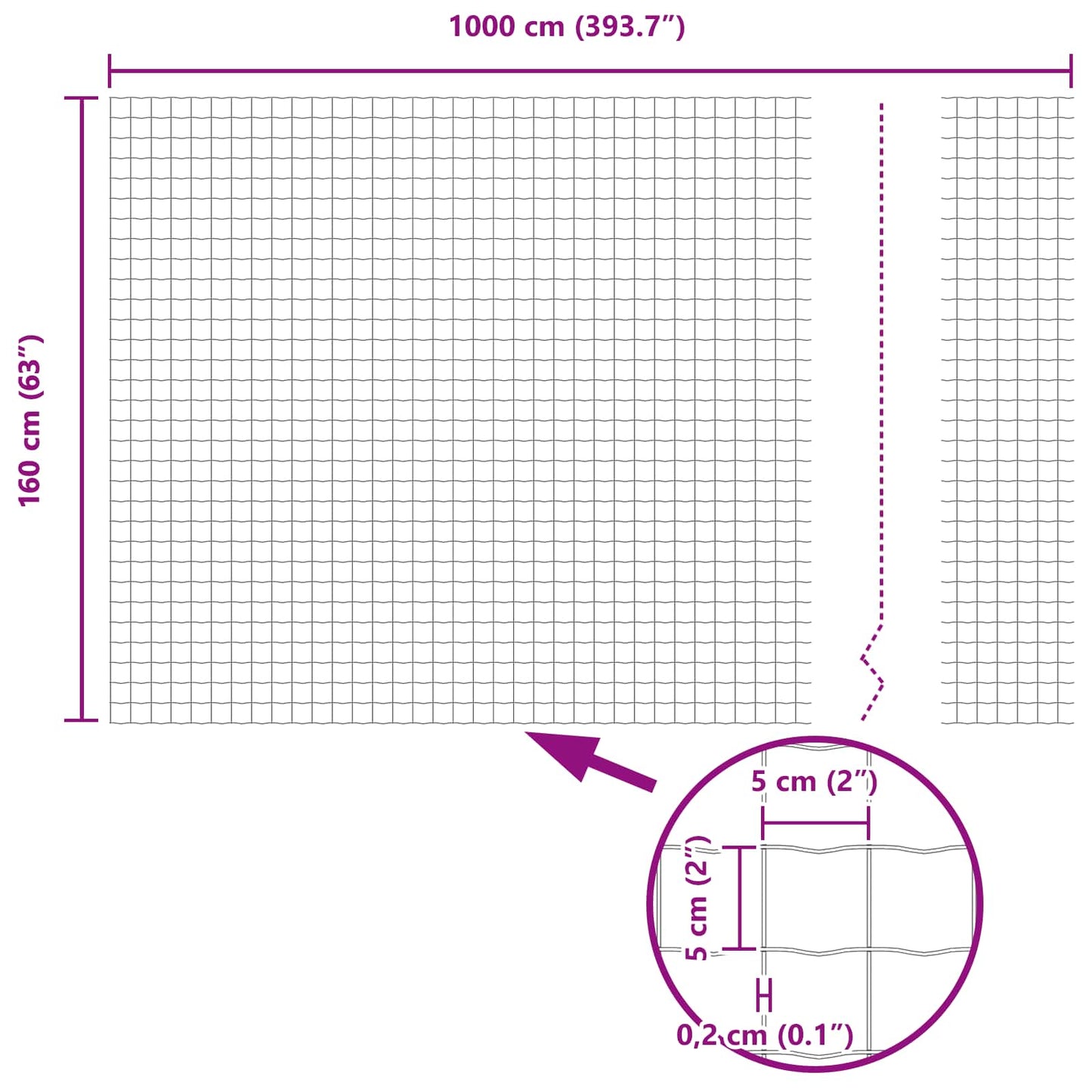 Európai Kerítés Szürke 1,6 x 10 m PVC-bevonatú vas