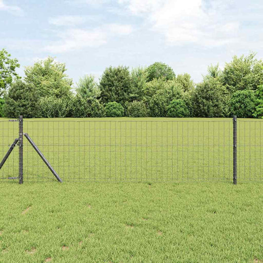 Európai Kerítés 0,6 x 10 m PVC-bevonatú vas Szürke