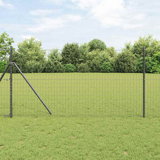 Európai Kerítés 1,2 x 10 m PVC-bevonatú vas Szürke