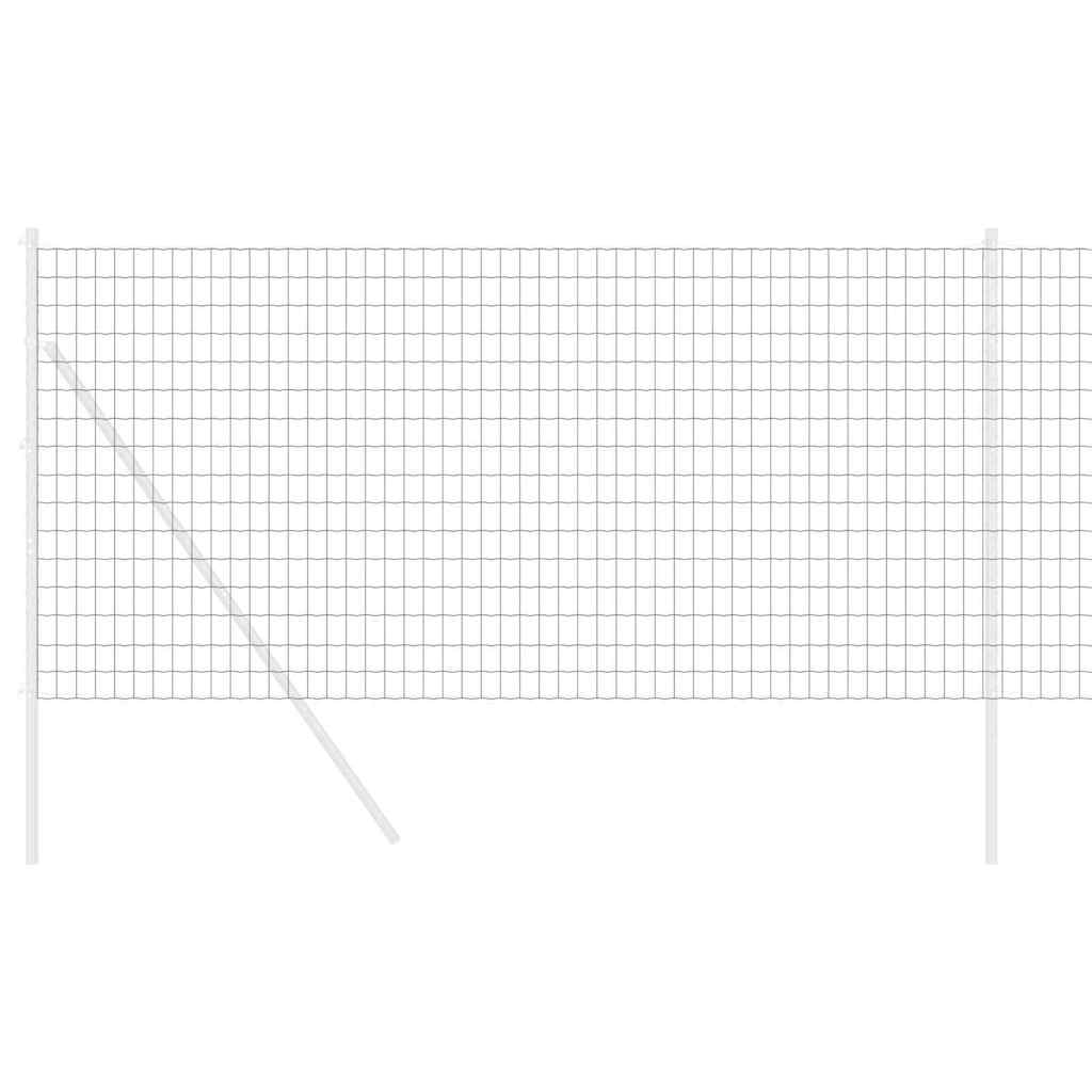 Európai Kerítés Szürke 1,4 x 10 m PVC-bevonatú vas